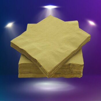 Parti Baskı Renkli Peçete Paket - Altın