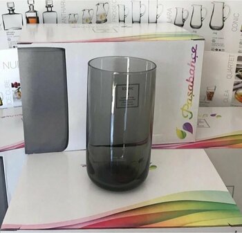 Paşabahçe 420805 Iconic Gri Meşrubat Su Bardağı 6 Adet Büyük