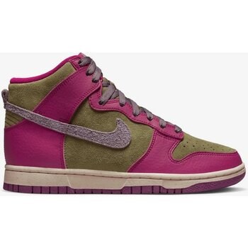 Nike Dunk High Unisex Yeşil Pembe Sneaker Spor Ayakkabı Limited Edition Fb1273-500 - Çok Renkli - 41