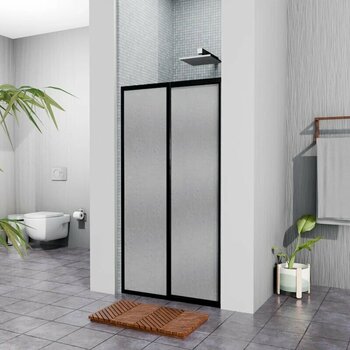 Si Yah Plastik Mika Duşakabin H:180 125cm Siyah 125