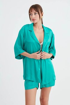 Parlak Saten Salaş Ceket M 15083508