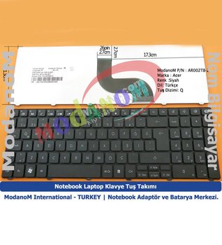 Packard Bell Easynote Tm81 Klavye Türkçe Siyah Ver.2