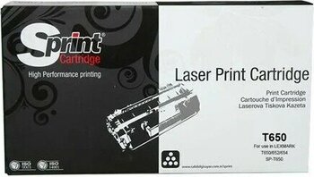 Sprint Lexmark T650/652/654 Siyah 25 000 Sayfa Uyumlu Toner