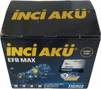İNCİ AKÜ İnci 12V 65 Ah Efb Max 640 A(EN)
