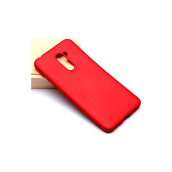 Cep Case Xiaomi Pocophone F1 Kılıf Yumuşak Ince Soft Pürüzsüz Silikon Kapak - Kırmızı