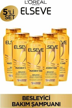 Elseve Mucizevi Yağ Besleyici Bakım Şampuanı 300 Ml 5'li Set