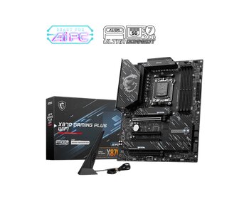 Msı X870 Gamıng Plus Wıfı Am5 Ddr5 8200Mhzoc 3X M.2 Usb4 Hdmı 5G Lan Wıfı 7 Rgb Atx