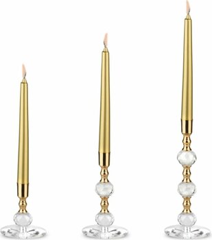 Aker Hediyelik Altın Renk Şamdan Mumu 2x23 cm 2 Adet