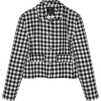 Quzu Düğme Detaylı Tüvit Ceket Siyah - S