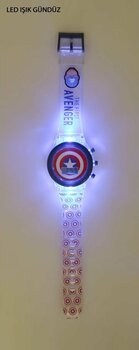 Marvel Captain America Led Işıklı Dijital Kol Saati Shield