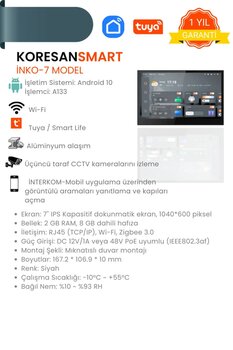 koresan İNKO-7 Model Tuya Akıllı Kontrol Paneli