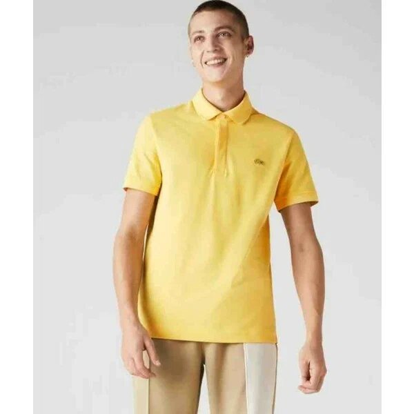 Lacoste Paris Regular Sarı Erkek L Kısa Kol Polo