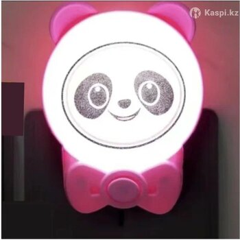 Sevimli Panda Bebek Çocuk Odası Pembe Beyaz Işık 2 Watt Gece Lambası