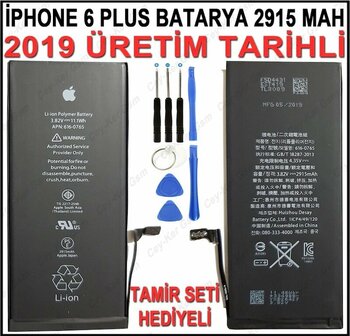Iphone 6 Uyumlu Plus Pil Batarya + Montaj Tamir Seti