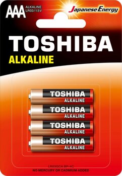 Toshiba LR03 Blisterli | AAA Alkalin İnce Pil 4lü