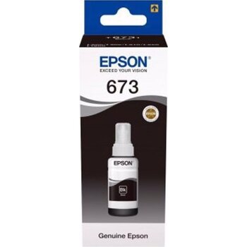 Epson Ecotank L805 6 Renk Mürekkep Seti T673 T6731 Siyah
