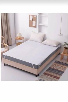 AYHOME Sıvı Geçirmez Yatak Alezi Yatak Koruyucu Çift Kişilik Alez Çarşaf Beyaz 160 X 200 Cm Pamuklu
