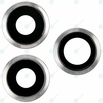 Apple iPhone 11 Pro Uyumlu Arka Kamera Lensi Cam Silver (Açık Gri) Sıfır