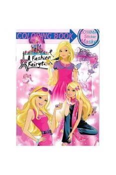 Parti Dükkanım 4 Adet Barbie Boyama Kitabı Stickerlı (16 Sayfa)