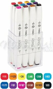 Touch Twin Brush Marker Kalem 12li Set Ana Renkler