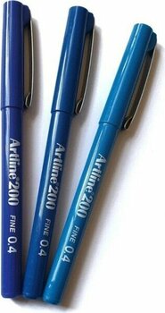 Artline 200 Fine Yazı Çizim Kalemi Mavi Tonları 0.4 mm 3'lü