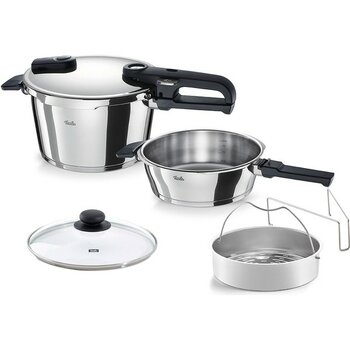 Braventa Collection Fissler Vitaquick Edition Düdüklü Tencere 4,5+2,5 Litre - Standart