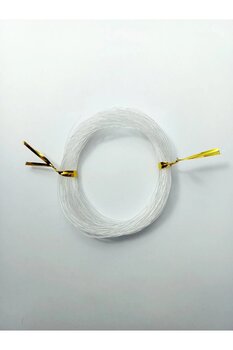 Eskişehir hobi sanat 1 Mm Şeffaf Lastik Misina 10 Metre Bileklik Tesbih Ipi Misinası