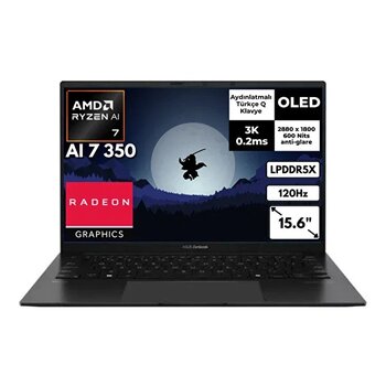 Asus ZenBook 14 Oled AMD Ryzen AI 7 350 16 GB RAM 4 TB SSD Radeon Graphics 14" W11 Home Notebook Um3406ka196at5