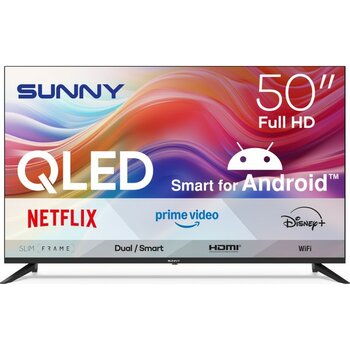 Sunny 50'' Full HD QLED Smart TV 127 Ekran ile Dahili Uydu Alıcısı ve Android İşletim Sistemi