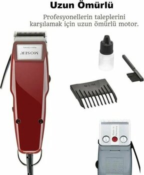 Moser 1400-50 1–3 Başlık 0.7 mm Minimum Kesim 10 W / 230V Saç Kesme Makinesi