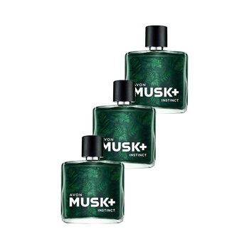 Avon Musk Instinct Erkek Parfüm Edt 3 X 75 Ml