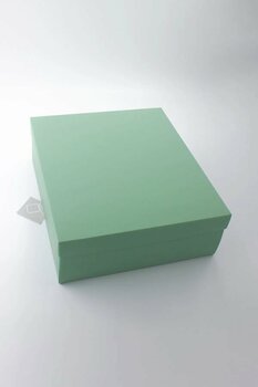 carton box Karton Kutu Yeşil Katlanabilir Hediye Kutusu 25 Cm X 28,5 X 9 Cm