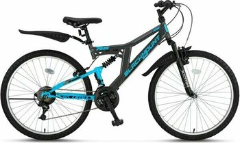 Ümit Blackmount 26 Jant Çift Amortisörlü Bisiklet 2629 (155-175 cm Arası Boy - Mavi - Antrasit