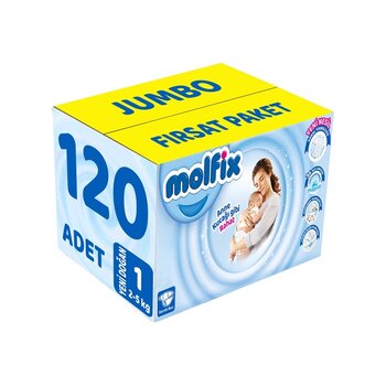 Molfix Bebek Bezi1 Numara 2-5kg Yeni Doğan 120 Adet 3'lü