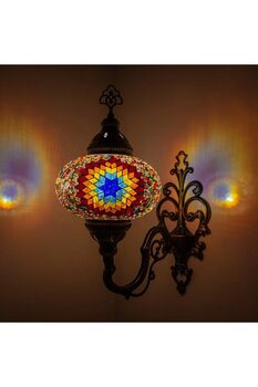 mosland home Otantik Mozaik Aplik Dekoratif Mozaik Lamba