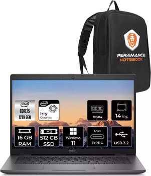Dell Latitude 3440 İ5-1235U 16Gb Ram 512Gb Ssd 14'' Fhd W11Home Dizüstü Bilgisayar & Per4 Çanta