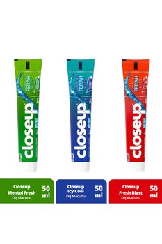 Closeup Diş Macunu Fresh Blast 50 ml Diş Macunu Icy Cool 50 ml Diş Macunu Mentho