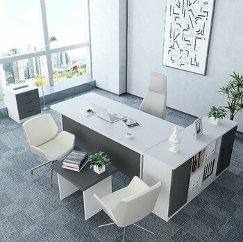 Padova 5'li Ofis Takımı Model 3 Beyaz Füme