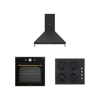 Vestel Af-7688 Rs - Ao-6104 Yrs Dg - Ad-60041 Rs Rustik Set Siyah