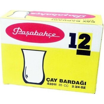 Paşabahçe 42011 85 cc Kahveci Çay Bardağı 12 Adet - Şeffaf