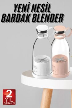 Clevora Taşınabilir Kablosuz Şarjlı Kişisel Smoothie El Blender Mini Meyve Sıkacağı