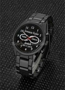 serbestmoda Erkek Kol Saati Erkek Saat Sevgiliye Hediye Doğum Günü Hediyesi Kişiye Özel İsimli Saat