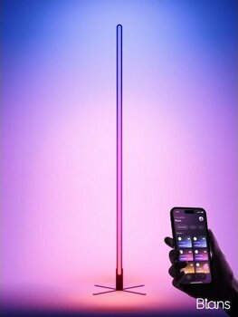 Bians React LED Lambader - Sese Duyarlı - Mobil Uygulama - Animasyonlu (Siyah) - Siyah