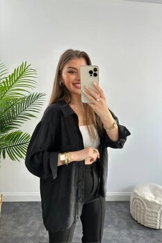 buqre's moda Lüx Kalite Basic Salaş Gömlek Standart Beden