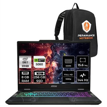 MSI Msı Cyborg 15 Intel Core I7 13620H 8gb 256GB SSD RTX5060/8GB 15.6" Fhd 144Hz Fdos Taşınabilir Bilgisayar