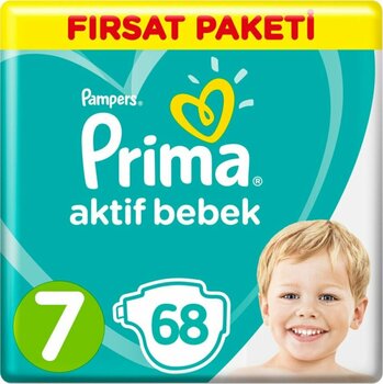 Prima Bebek Bezi 7 Beden Fırsat Paketi 68 Adet 15+ Kg