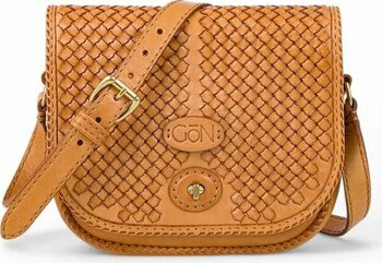 Gön Mol Camel Deri Kadın Çapraz Askılı Çanta 145 Mol Camel