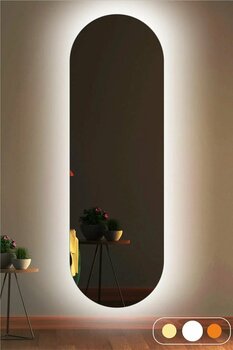 KaraçamDekor Led Işıklı Oval Boy Aynası Işıklandırma Ayna