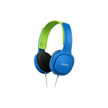 Philips SHK2000BL Kablolu Kulak Üstü Çocuk Kulaklığı 85dB - Mavi Yeşil - Mavi - Yeşil