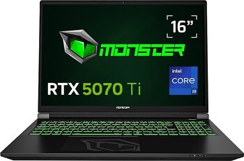 Monster Tulpar T6 V3.7.5 i9-13900HX 32 GB 1 TB SSD RTX5070TI 16" W11H WQXGA Gaming Laptop